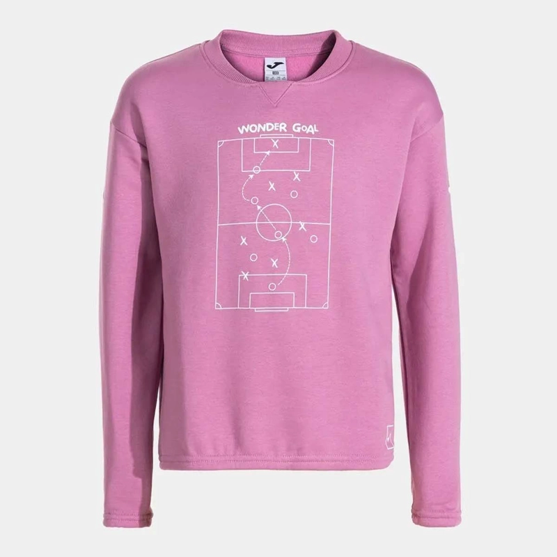 POLERON NIÑOS JOMA CAMP SWEATSHIRT ROSADO - 1