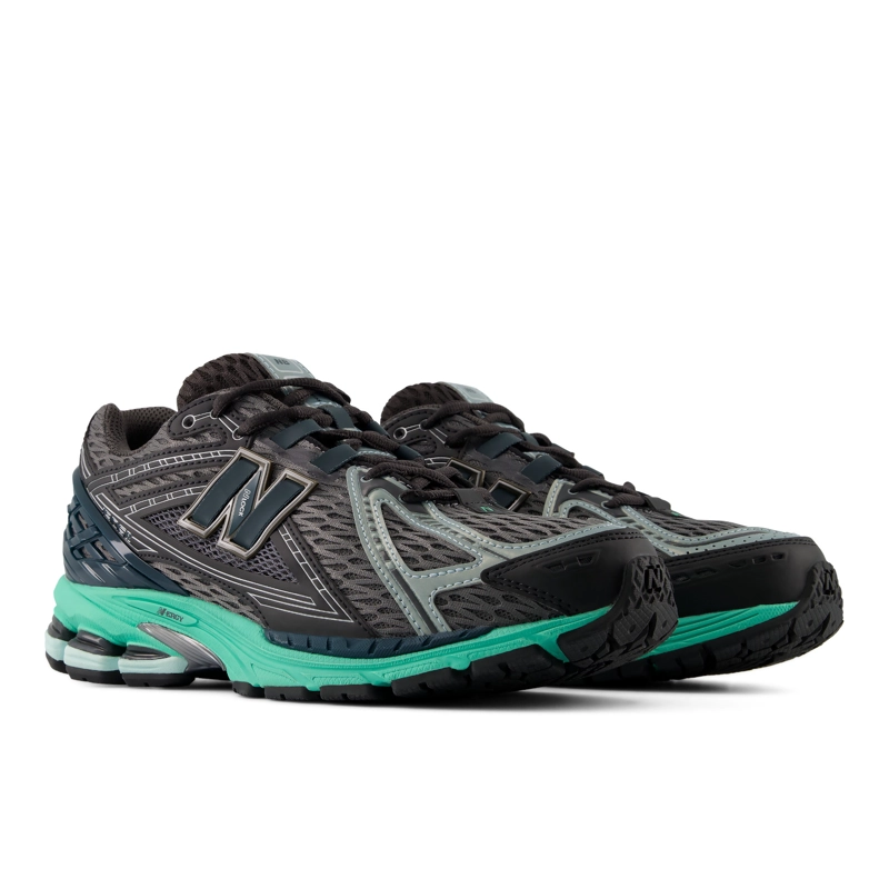 ZAPATILLAS URBANAS UNISEX NEW BALANCE 1906 F NEGRAS/VERDE - 3