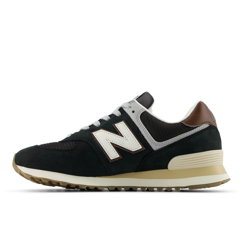 ZAPATILLAS URBANAS UNISEX NEW BALANCE 574 NEGRAS/CAFE - 2