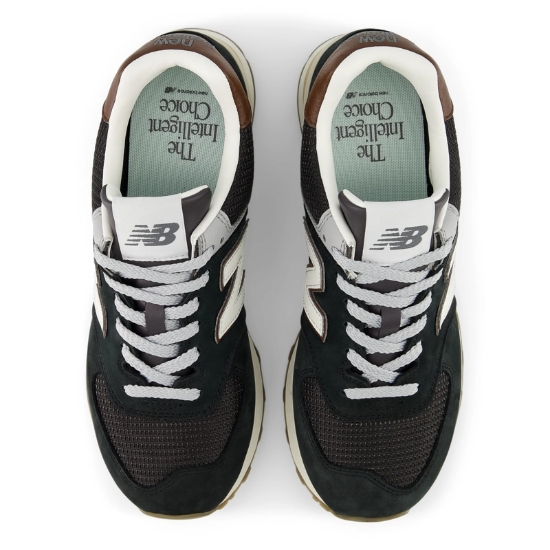 ZAPATILLAS URBANAS UNISEX NEW BALANCE 574 NEGRAS/CAFE - 3