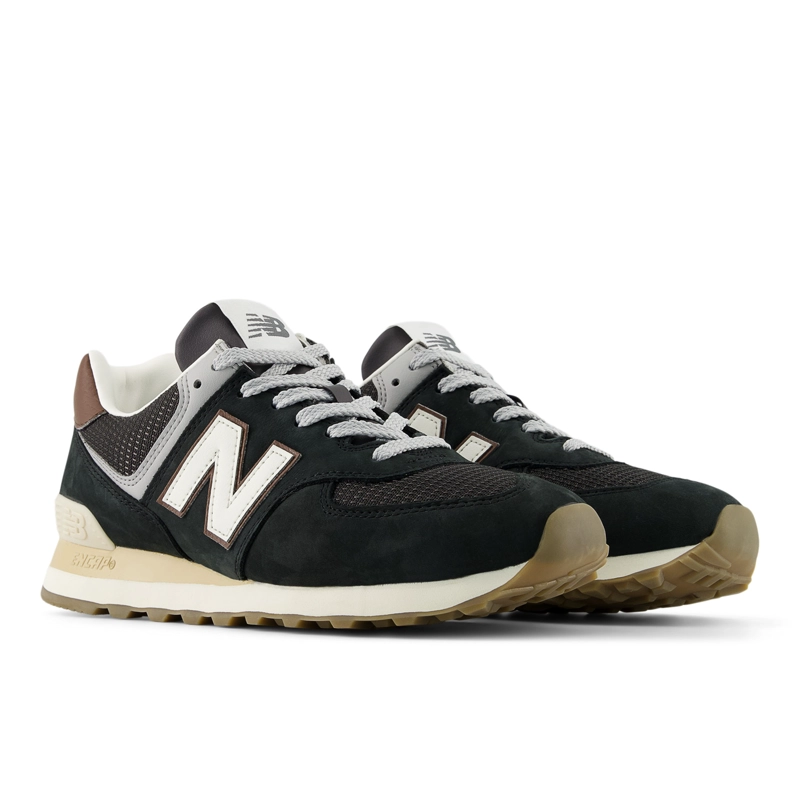 ZAPATILLAS URBANAS UNISEX NEW BALANCE 574 NEGRAS/CAFE - 4