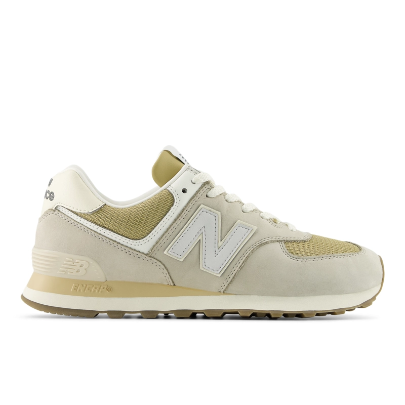 ZAPATILLAS URBANAS UNISEX NEW BALANCE 574 VERDE/BEIGE - 1