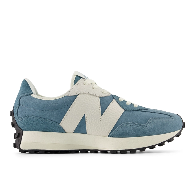 ZAPATILLAS URBANAS UNISEX NEW BALANCE 327 CELESTE/BLANCAS - 1