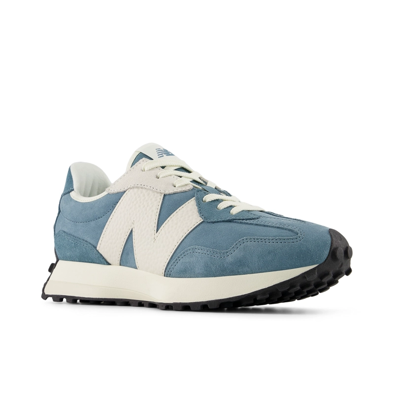 ZAPATILLAS URBANAS UNISEX NEW BALANCE 327 CELESTE/BLANCAS - 4