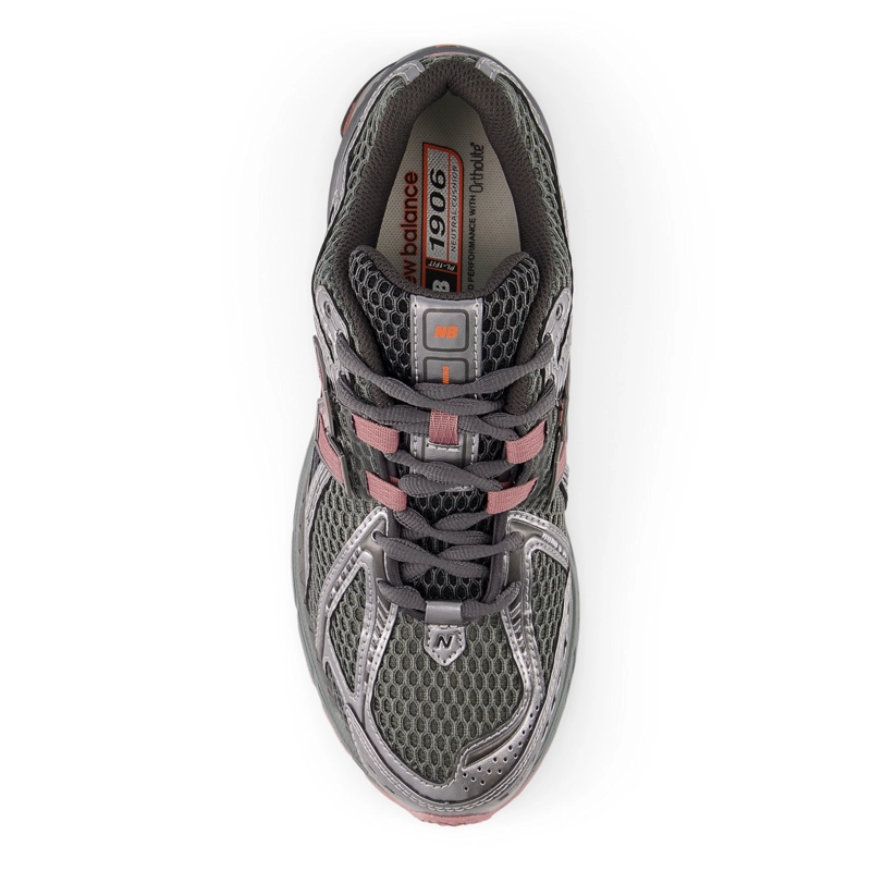 ZAPATILLAS URBANAS UNISEX NEW BALANCE 1906 W GRIS/ROSA - 3