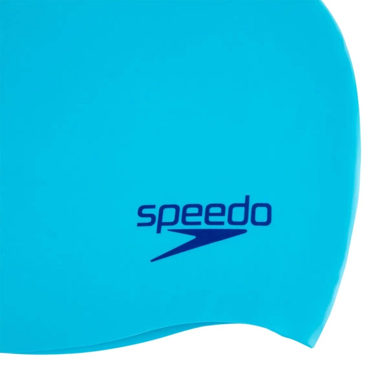 GORRO NATACION UNISEX SPEEDO PLAIN MOULDED SILICONE CELESTE - 2