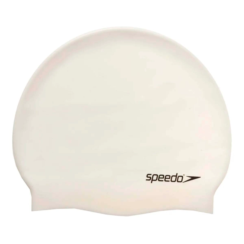 GORRO NATACION SPEEDO PLAIN FLAT SILICON BLANCO - 1