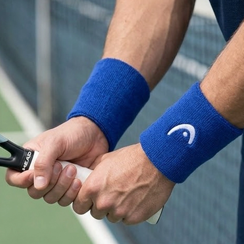 MUÑEQUERA TENIS HEAD WRISTBAND 2.5' AZUL - 1