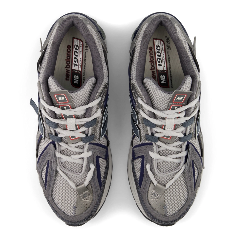 ZAPATILLAS URBANAS UNISEX NEW BALANCE 1906 W GRIS/NEGRA - 3
