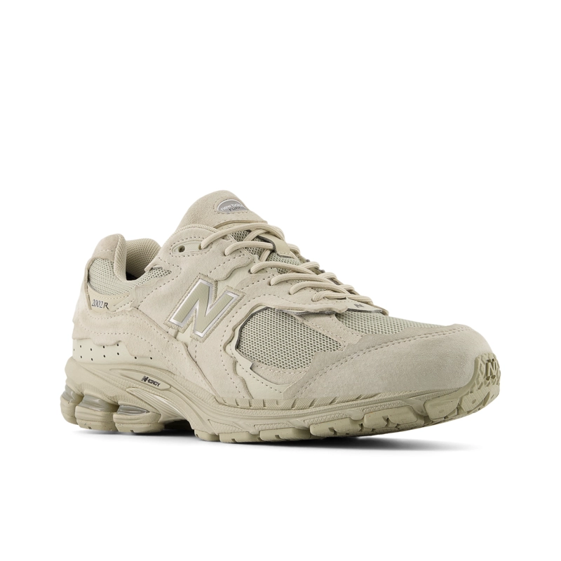 ZAPATILLAS URBANAS UNISEX NEW BALANCE 2002 R BEIGE/VERDES - 4