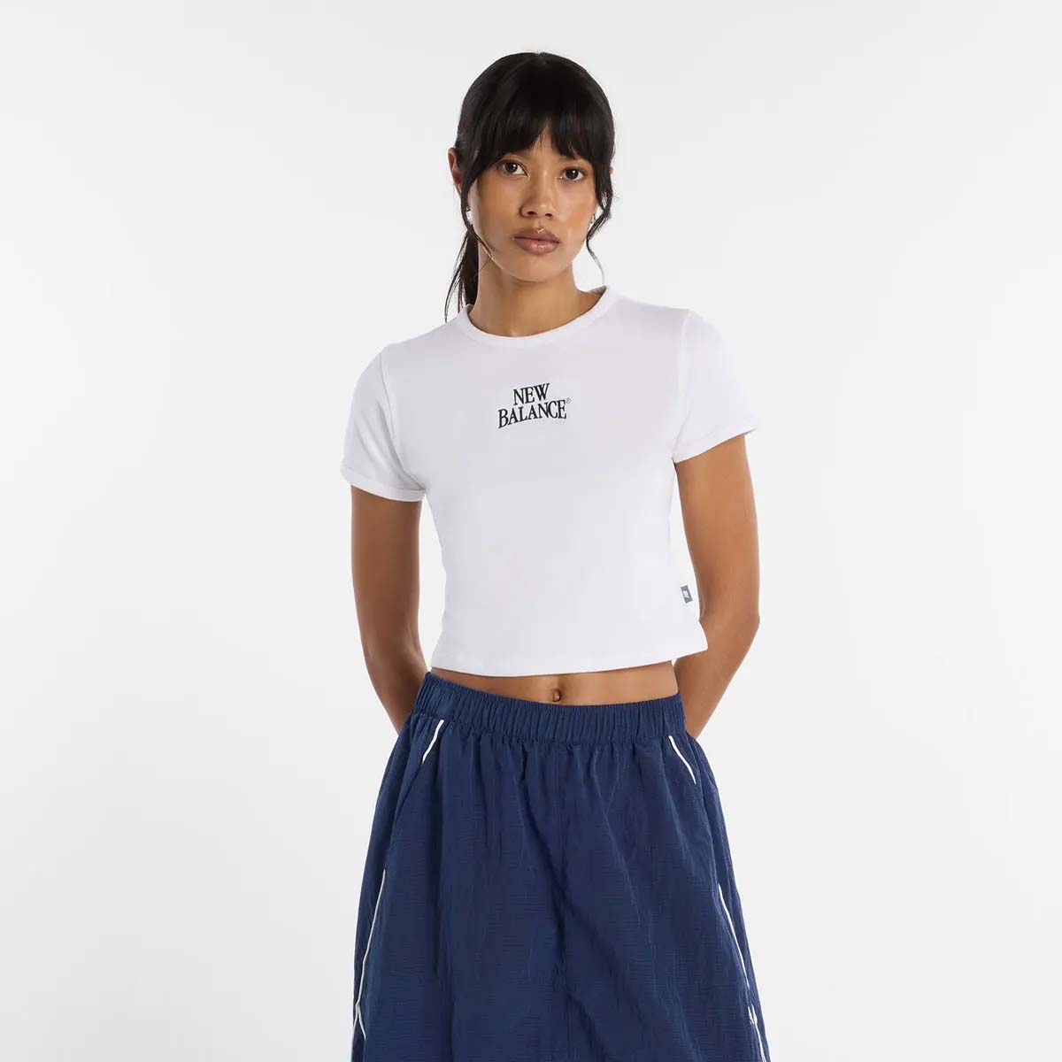 POLERA LIFESTYLE MUJER NEW BALANCE TRACKSIDE RINGER T-SHIRT - 1