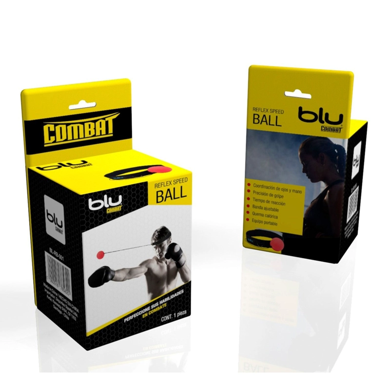 PELOTA ENTRENAMIENTO BOXEO BLU FIT COMBAT REFLEX BALL - 4