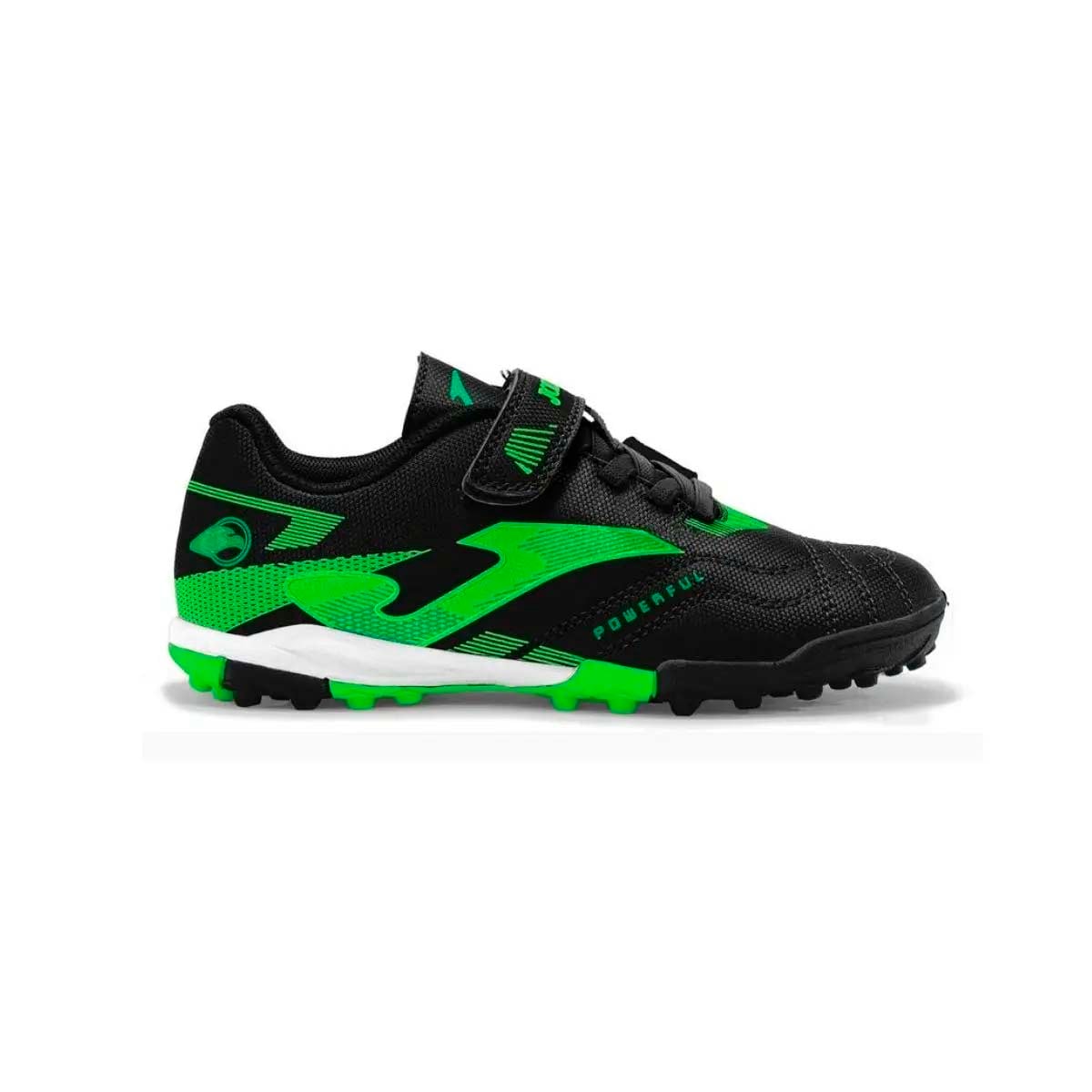 ZAPATILLAS FUTBOLITO UNISEX JOMA POWERFUL JR 2601 TURF NEGRO - 1