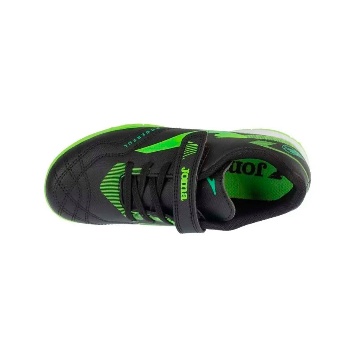 ZAPATILLAS FUTBOLITO UNISEX JOMA POWERFUL JR 2601 TURF NEGRO - 2