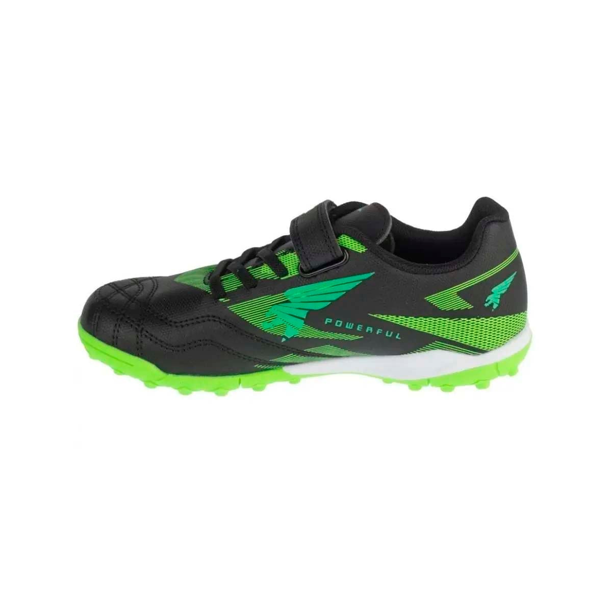 ZAPATILLAS FUTBOLITO UNISEX JOMA POWERFUL JR 2601 TURF NEGRO - 4