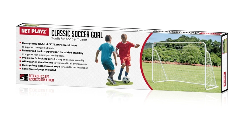 ARCO DE FUTBOL SPOGA CLASSIC SOCCER GOAL MEDIANO BLANCO - 6