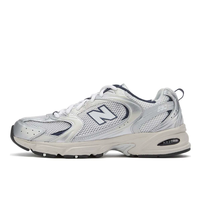 ZAPATILLAS URBANAS UNISEX NEW BALANCE 530 GRIS/AZULES - 2
