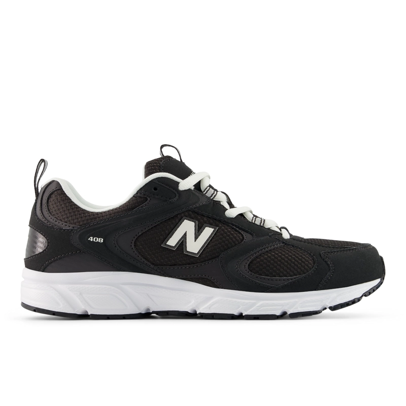 ZAPATILLAS URBANAS UNISEX NEW BALANCE 408 NEGRAS/BLANCAS - 1