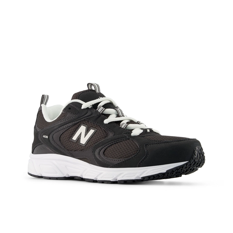 ZAPATILLAS URBANAS UNISEX NEW BALANCE 408 NEGRAS/BLANCAS - 4