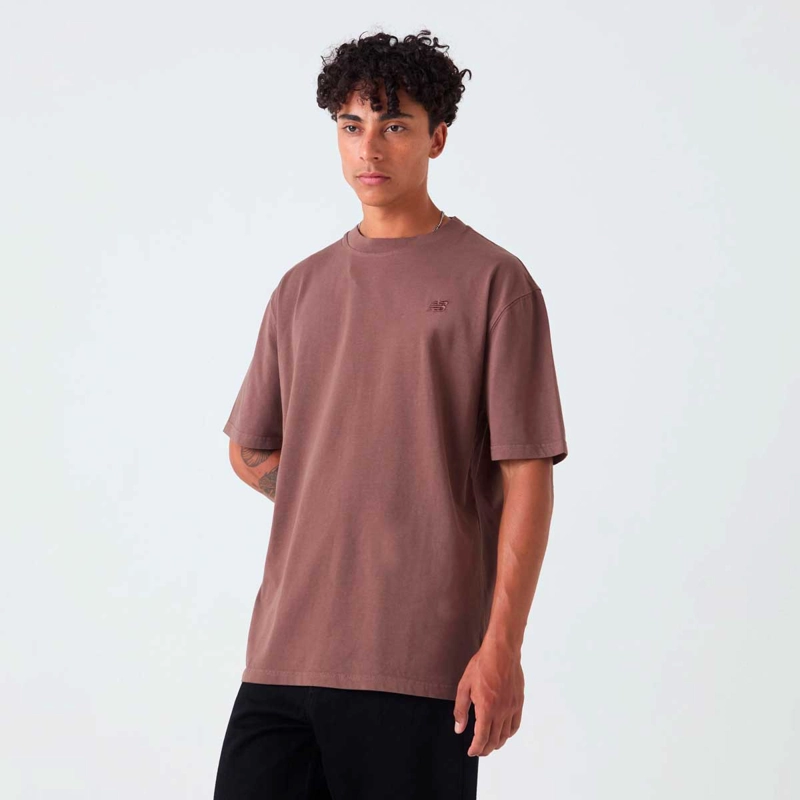 POLERA LIFESTYLE HOMBRE NEW BALANCE ATHLETICS COTTON CAFE - 3