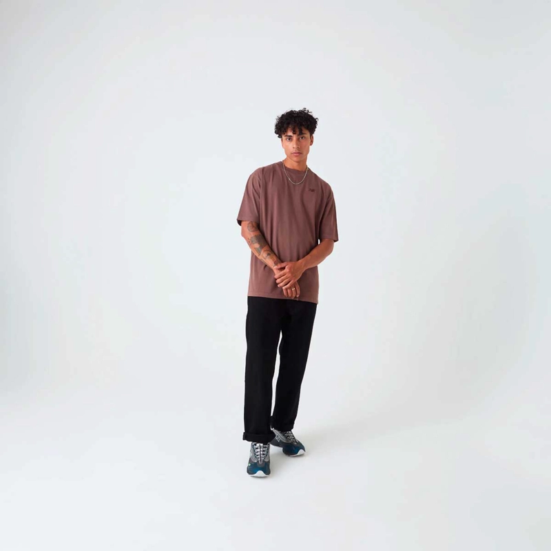 POLERA LIFESTYLE HOMBRE NEW BALANCE ATHLETICS COTTON CAFE - 6