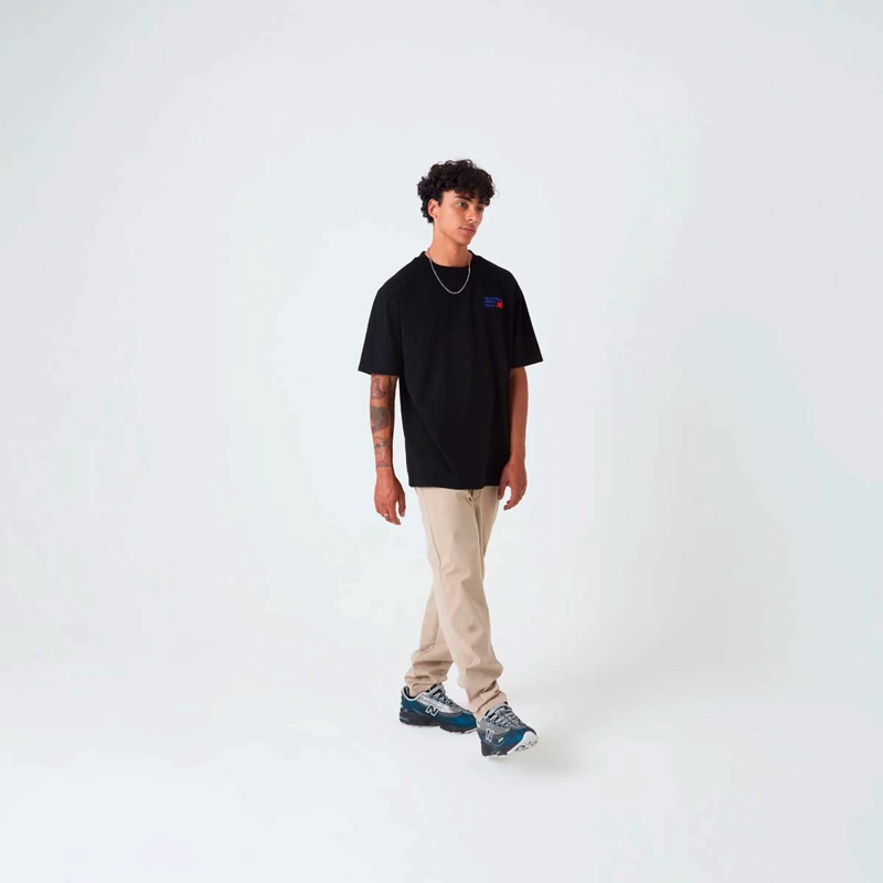 POLERA LIFESTYLE HOMBRE NEW BALANCE ATHLETICS PREMIUM NEGRA - 5