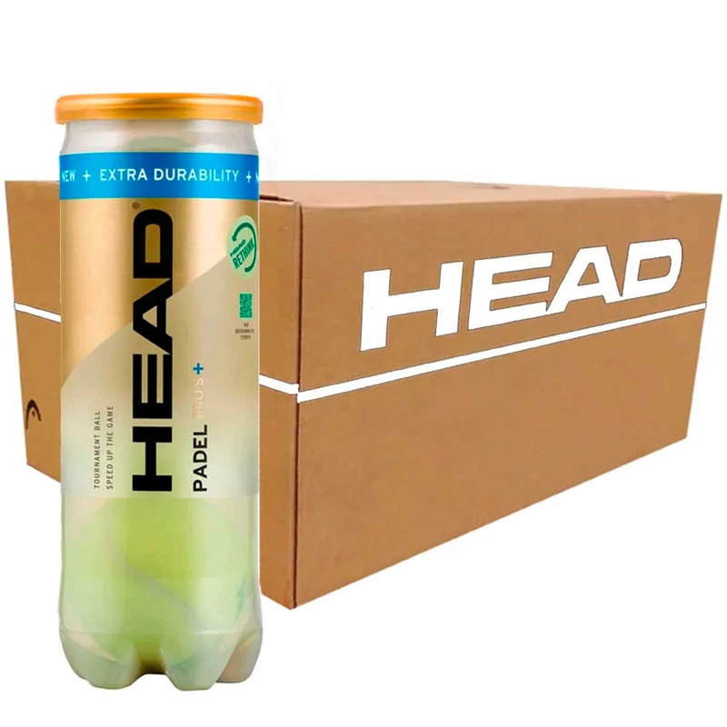 CAJA 24 TARROS DE PELOTAS PADEL HEAD PRO S+ 3B - 1