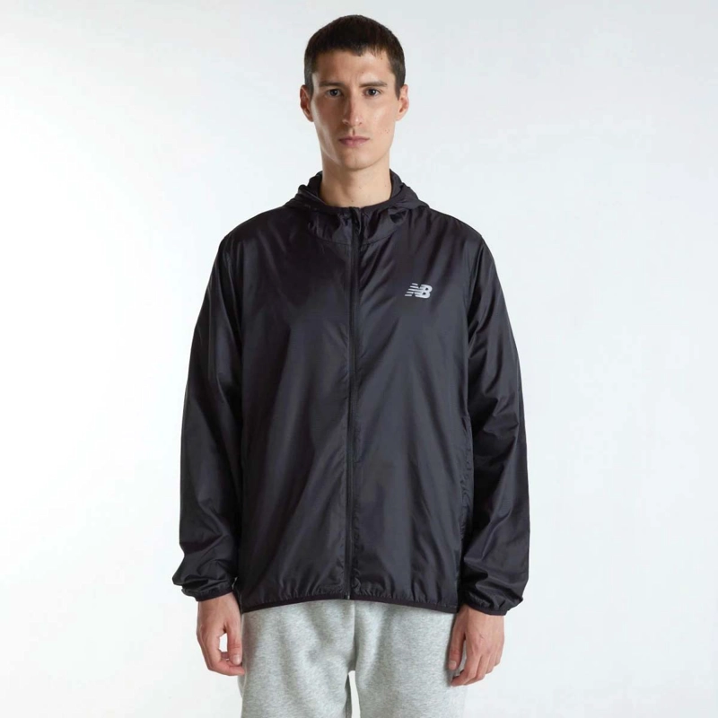 CORTAVIENTOS RUNNING HOMBRE NEW BALANCE PACKABLE NEGRO - 1