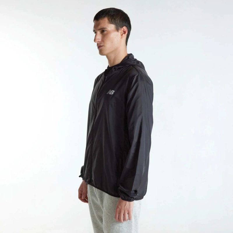 CORTAVIENTOS RUNNING HOMBRE NEW BALANCE PACKABLE NEGRO - 2
