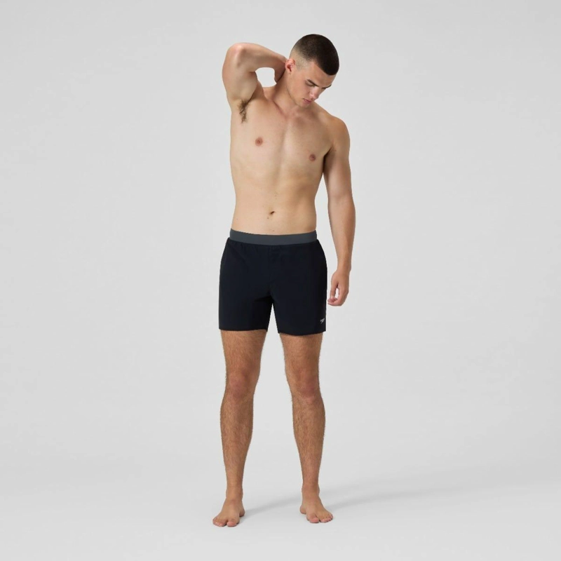 TRAJE BAÑO HOMBRE SPEEDO SOLID FLEX VOLLEY 16' NEGRO - 1