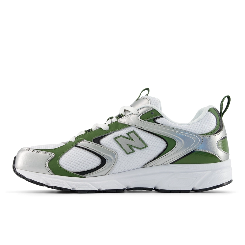 ZAPATILLAS URBANAS UNISEX NEW BALANCE 408 BLANCAS/VERDE - 2