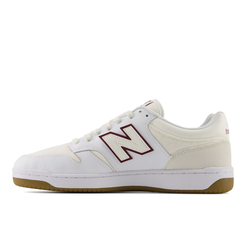 ZAPATILLAS URBANAS UNISEX NEW BALANCE 480 LOW BLANCAS/ROJA - 2