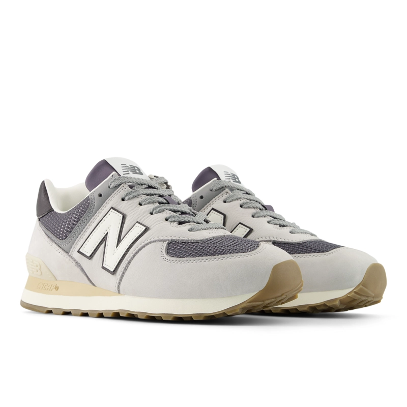 ZAPATILLAS URBANAS UNISEX NEW BALANCE 574 BEIGE/GRISES - 4
