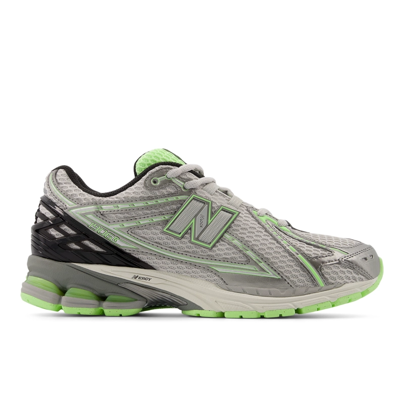 ZAPATILLAS URBANAS UNISEX NEW BALANCE 1906 R GRIS/VERDES - 1