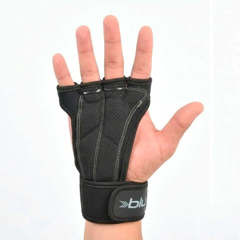 GUANTES PARA PESAS BLU FIT POWER GRIP GRIS - 3
