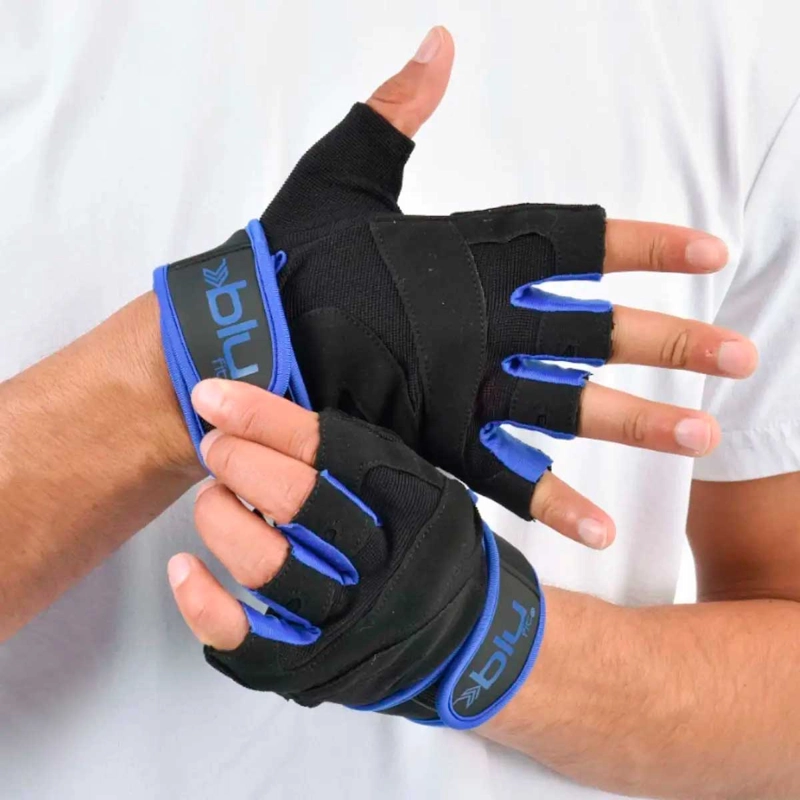 GUANTES PARA PESAS HOMBRE BLU FIT WW AZUL - 1