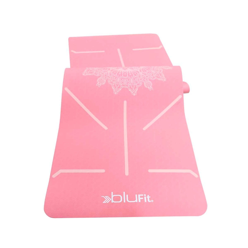 MAT YOGA BLU FIT TPE 4MM ROSADO - 3