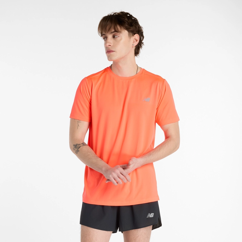NEW BALANCE POLERA RUNNING HOMBRE NEW BALANCE SPORT ESSENTIALS ROJO