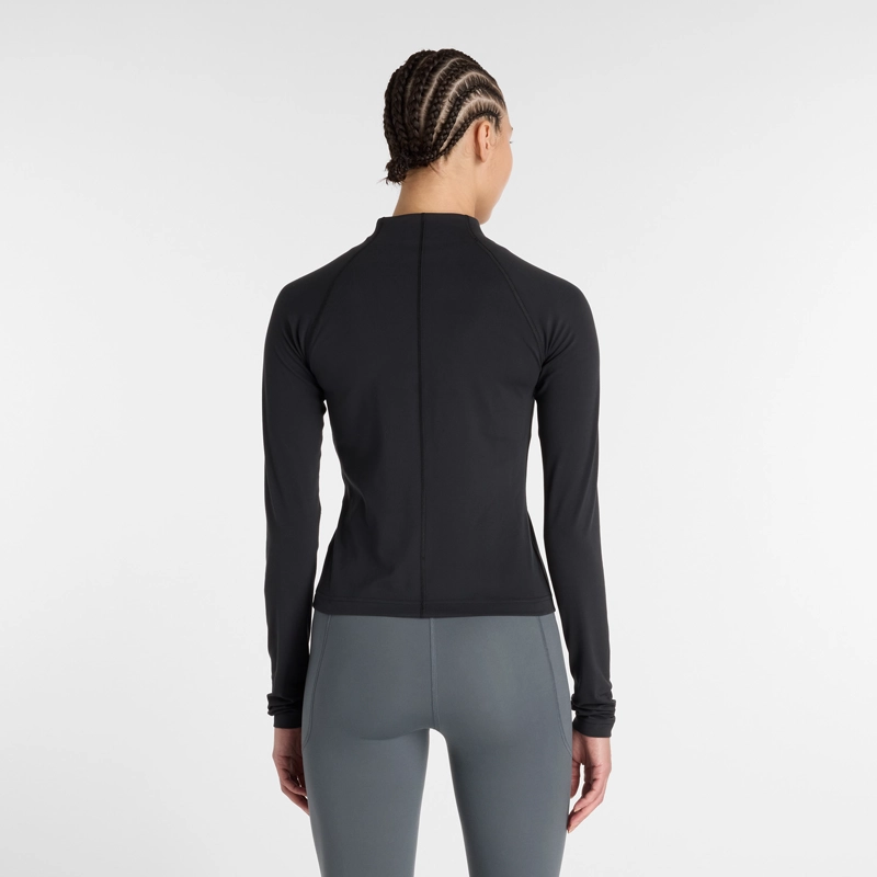 POLERON RUNNING MUJER NEW BALANCE HARMONY FITTED FULL NEGRO - 2