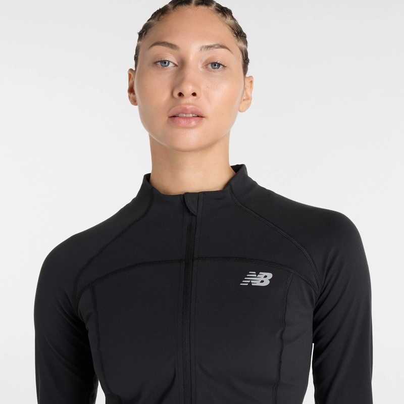 POLERON RUNNING MUJER NEW BALANCE HARMONY FITTED FULL NEGRO - 3