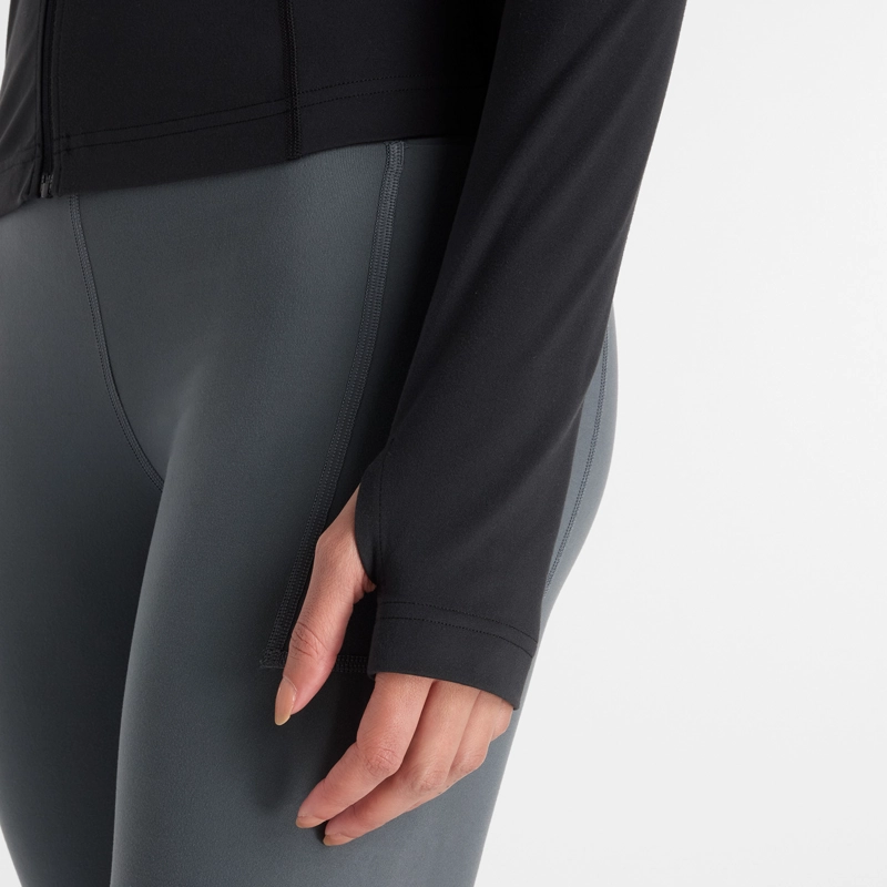POLERON RUNNING MUJER NEW BALANCE HARMONY FITTED FULL NEGRO - 4