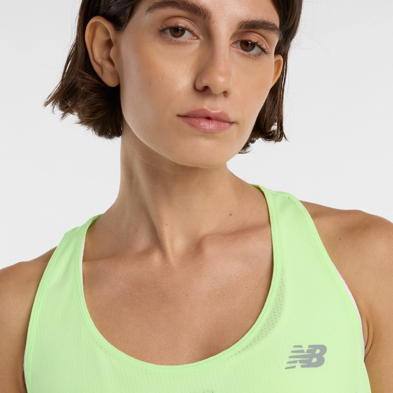 POLERA RUNNING MUJER NEW BALANCE RC ESSENTIAL TANK AMARILLA - 3