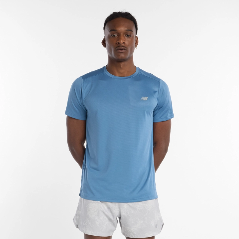 NEW BALANCE POLERA RUNNING HOMBRE NEW BALANCE SPORT ESSENTIALS AZUL