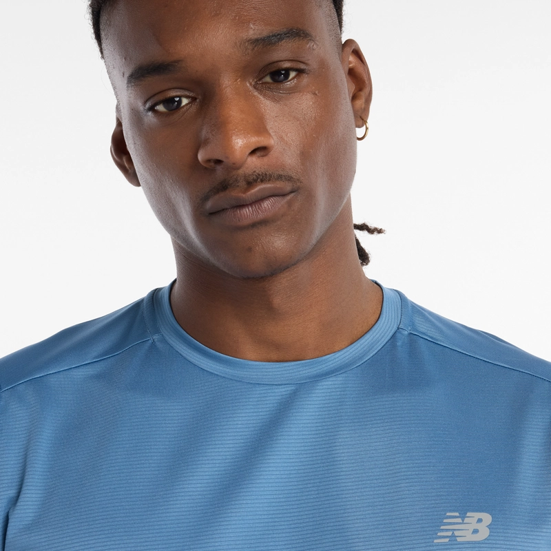 POLERA RUNNING HOMBRE NEW BALANCE SPORT ESSENTIALS AZUL - 3