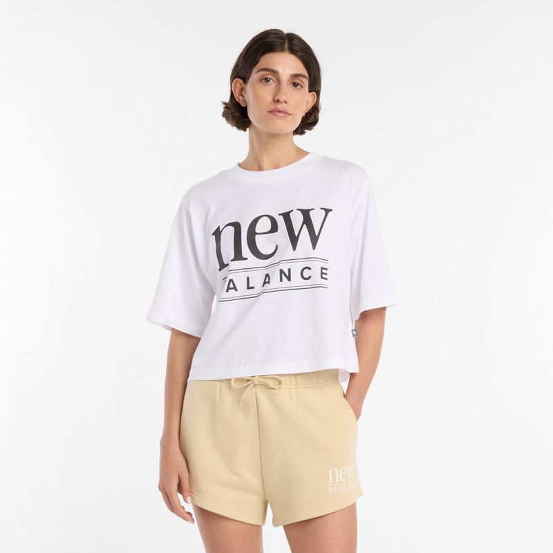 NEW BALANCE POLERA LIFESTYLE MUJER NEW BALANCE REIMAGINED RELAXED BLANCA