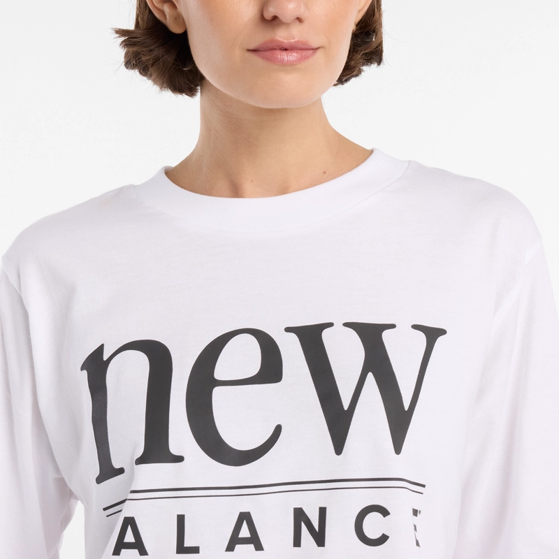 POLERA LIFESTYLE MUJER NEW BALANCE REIMAGINED RELAXED BLANCA - 3