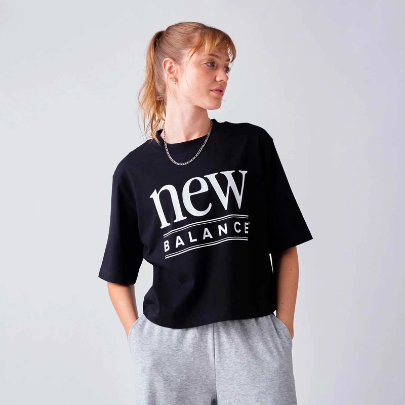 POLERA LIFESTYLE MUJER NEW BALANCE REIMAGINED RELAXED NEGRA - 4