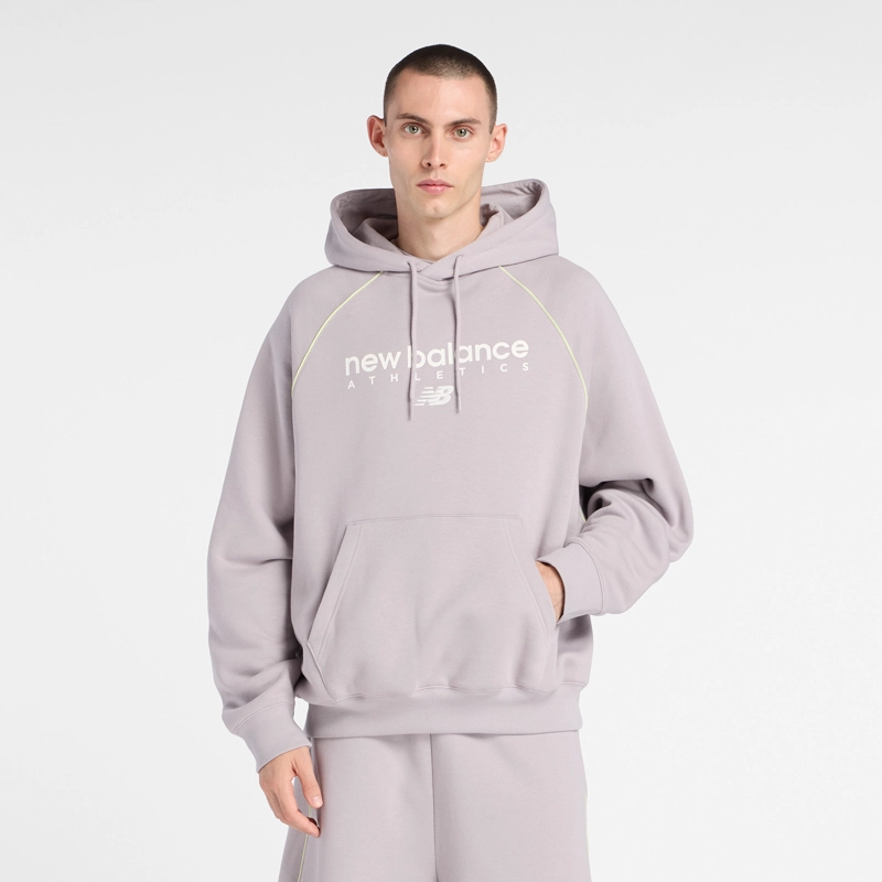 NEW BALANCE POLERON LIFESTYLE HOMBRE NEW BALANCE LINEAR GRAPHIC GRIS