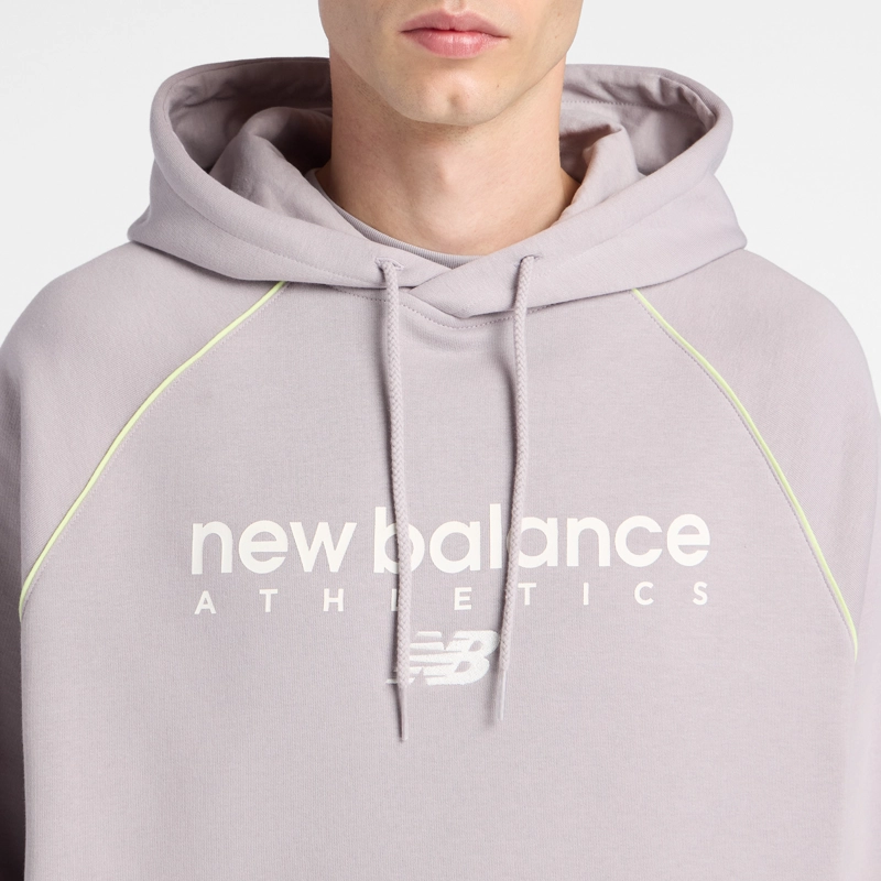 POLERON LIFESTYLE HOMBRE NEW BALANCE LINEAR GRAPHIC GRIS - 3