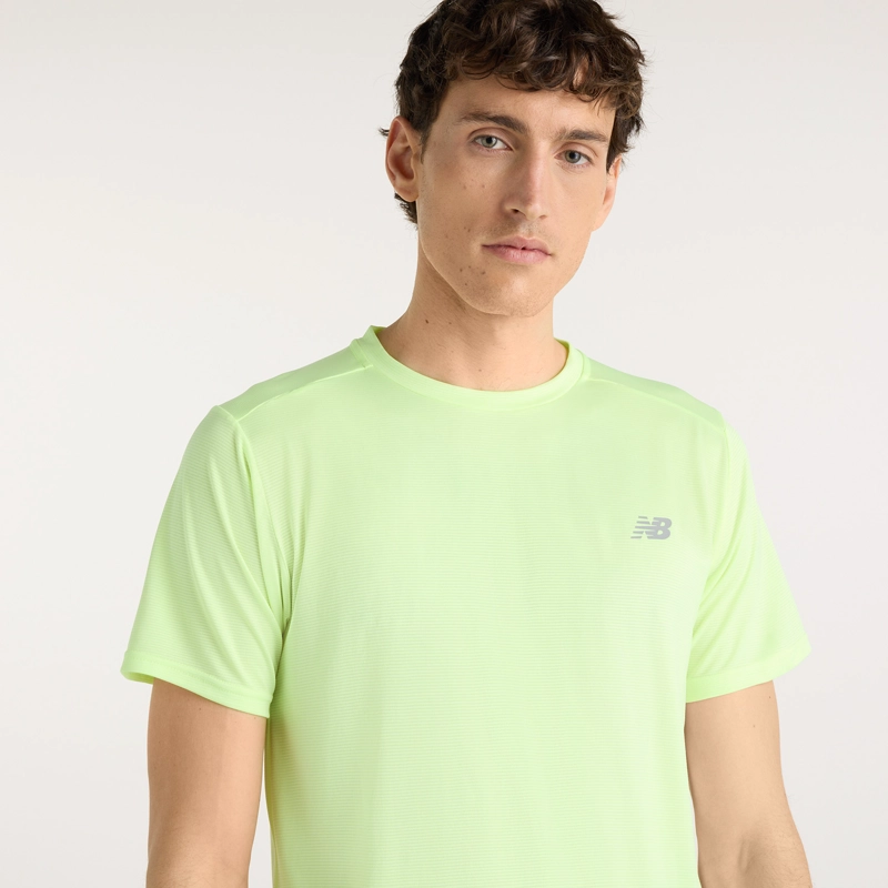 POLERA RUNNING HOMBRE NEW BALANCE SPORT ESSENTIAL AMARILLA - 3